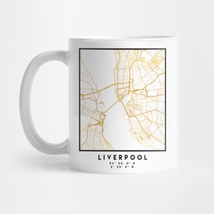 LIVERPOOL UNITED KINGDOM CITY STREET MAP ART Mug